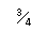3/4